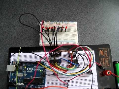 Arduino : shift out LED's