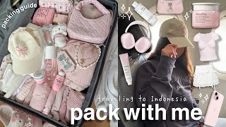 pack with me for indonesia🫧𓇼𓏲*ੈ✩ ultimate aesthetic packing guide + outfit ideas