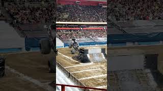 Mohawk Warrior Back Flip at JMA Wireless Dome in Syracuse, NY on April 6, 2024 #monsterjam