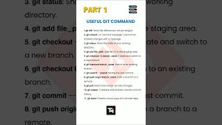Useful git command for beginners Part 1, #learngit  #git #gitcommands #viralvideo #programming