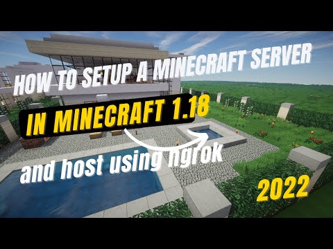 How to setup a Minecraft Server in Minecraft 1.18 and publicly host it using ngrok