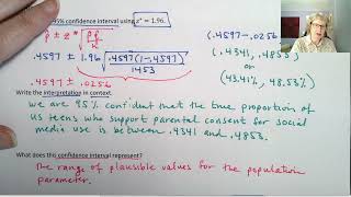 Lesson 3b. Confidence Interval Calculation and Critical Z Value