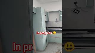 U Home interior design Trending modular kitchen design #superviral #viralvideo #kitchenlayout #like