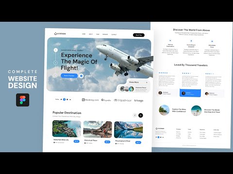 Create a Complete Travel Website Design in Figma | Full Tutorial by GDMentor