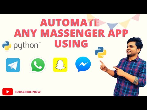 How to automate any messenger app using python| whatsapp messenger,facebook messenger| Learn python