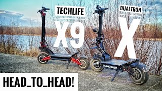 DUALTRON X VS TECHLIFE X9 (ZERO11X) SCOOTER COMPARISON !!! 80+ km/h eScooters!