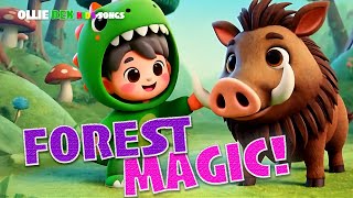 🌳 Into the Forest | Nature, Animals & Fun Learning with Ollie Rex Kids Songs