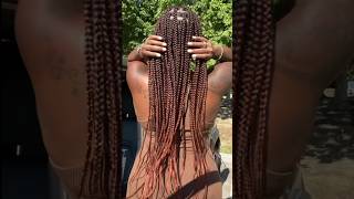 😍 Medium Box Braids Color SM1B/350 @SensationnelHair #braids #boxbraids #hair #shorts #haircolor
