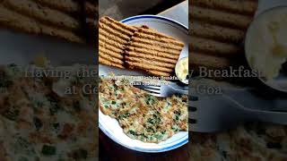 Breakfast at a German Bakery, Calangute, Goa #coffee #sandwich #goa #calangute #pancake