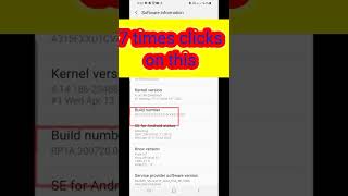 How To Enable / Disable Developer Option - #shorts #shortsfeed #youtubeshorts #developeroption