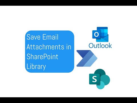 Save Outlook Attachment to SharePoint Library #powerautomate #powerapps #sharepoint #outlook