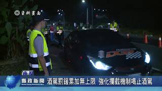 酒駕罰鍰累加無上限 強化攔截機制喝止酒駕