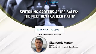 Switching Careers after sales: The next best career path?