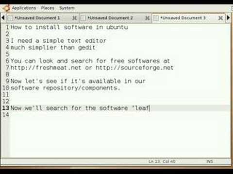 How-to install software in ubuntu (edgy) - Part2