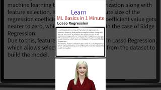 Learn ML basics in 1 Minute |  Lasso Regression