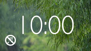 10 Minute Timer with Rain Sounds and Alarm