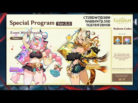 5.5 SPECIAL PROGRAM! Banners, Free character, Events and Rewards- Genshin Impact