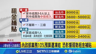 租屋族哭了! 國土署預算遭刪凍 租金補貼恐喊停 租金補貼恐11月用罄 北漂族嘆收入大半繳房租│記者 高貫軒 賴懿慈│新聞一把抓20250210│三立新聞台