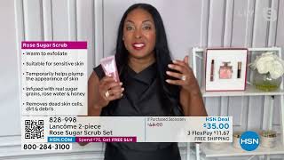Lancme 2piece Rose Sugar Scrub Set