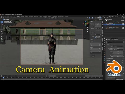 Camera animation in blender #animation #blender