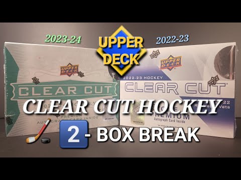 IT'S NOT ALWAYS SO CLEAR CUT AFTER ALL 2× YEARS OF UPPER DECK CLEAR CUT HOCKEY 1× AUTOGRAPH PER BOX