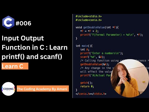 [English] Fundamentals Of Programming With C #006 -Input Output function  in C