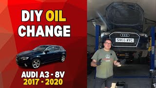 初心者向けオイル交換のステップバイステップガイド！アウディ A3 8V 2017 - 2020