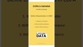 Defining COPA Characteristics in S4HANA #COPAForAll