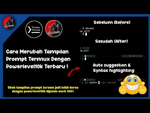 FREE TUTORIAL - Cara Merubah Tampilan Prompt Termux Dengan Powerlevel10k Terbaru !