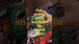 Only adding green snacks to cart for ‘the grinch’ night. #shorts #addtocart #snacks #thegrinch