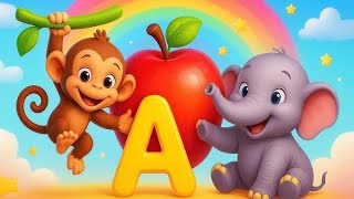 A for apple 🍎🍏a se anar  kids education for toddlers abcd rhyme #aforapple