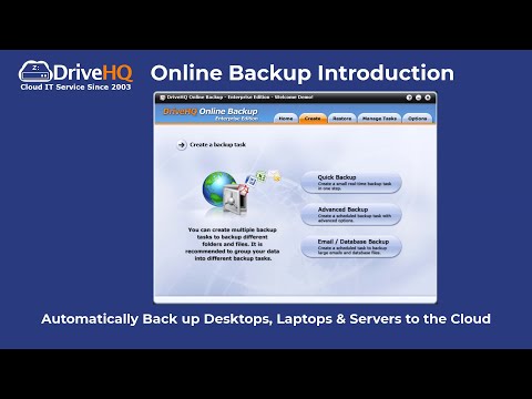 How to use DriveHQ Online Backup software