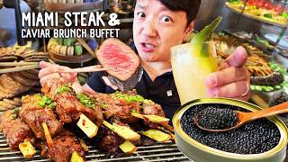 INSIDE the $105 ULTRA-LUXURY Steak & Caviar Brunch Buffet in Miami – Was it Worth it?