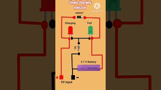 📱How to Make Phone Battery Charging Indicator | Simple DIY Circuit#shorts