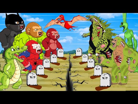 EVOLUTION OF DINOSAURS BRACHIOSAURUS, PTERODACTYL &Kong Rainbow GODZILLA BLOOPZILA - Lost Dinosaurs!