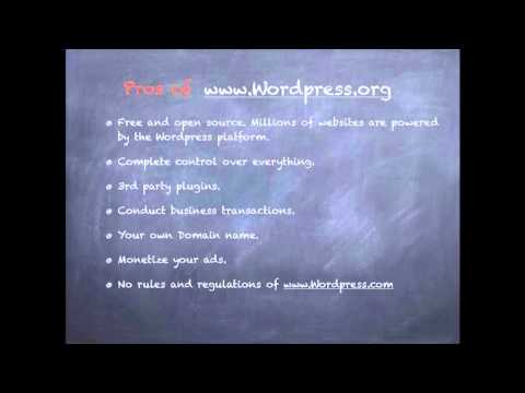 WordPress.com vs WordPress.Org