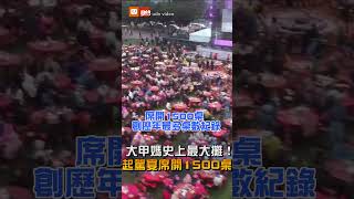 【地方】大甲媽史上最大攤！起駕宴席開1500桌