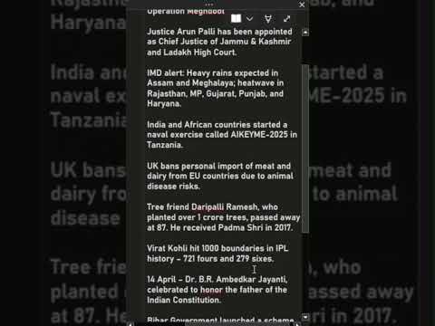 13 April 2025 Current Affairs | Daily Current Affairs in Easy English | SSC CGL CHSL#currentaffairs