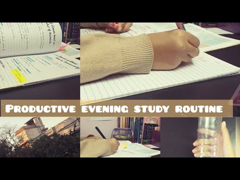 Evening study routine #studyislife #studymotivation