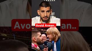 Ilia Topuria says Arman Tsarukyan is too much 👀 #ufc
