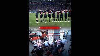 Firefighters stopped watching the game ❤️‍🩹 #football #firefighter #croatia #rakitic