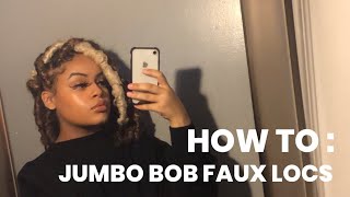 LAURYN HILL INSPIRED LOCS | JUMBO BOB FAUX LOCS | NATURAL LOOKING LOCS NO MARLEY/CUBAN TWIST HAIR