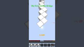 An incline/diagonal godbridge #bridging #hypixelbridge #shorts