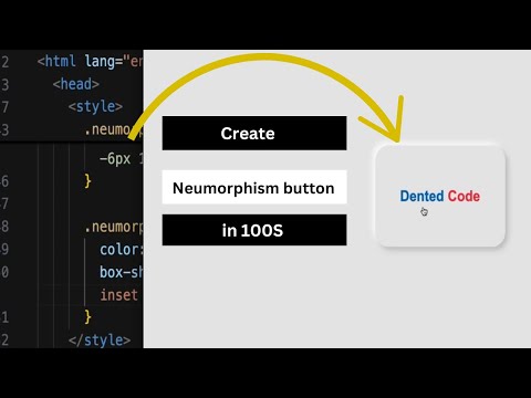Create AMAZING Neumorphism 3D Hover Buttons in Under 100 Seconds