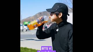 BTS world tour here's taehyung sitting on the grass and enjoying his lunch#shorts#bts#btsworldtour