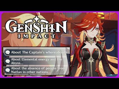 Asking Mavuika questions about Capitano and Natlan - Genshin Impact 5.0