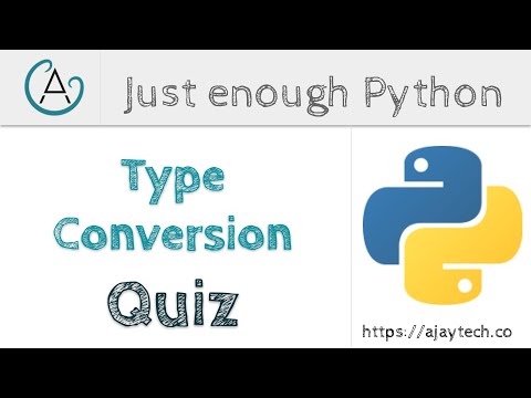 Python type conversion quiz | Just enough Python