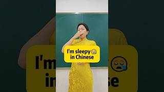 I’m sleepy in Chinese #learnchinese#chineseculture#china #chinese#中文学习#fyp#madarin#foryou#中文