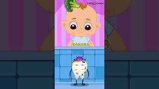 Healthy Food Shorts | Cartoon Animation For Kids #animation #cartoon #shorts