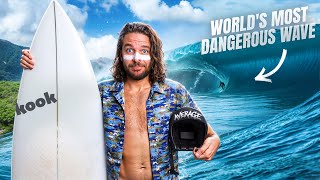 Can an AVERAGE surfer get BARRELLED at the World's deadliest wave?